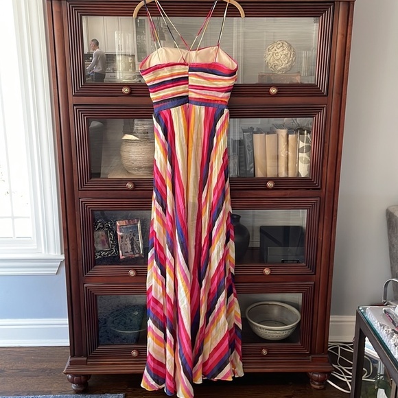 Luxxel Multi Stripe Maxi Boutique Dress - Picture 6 of 13